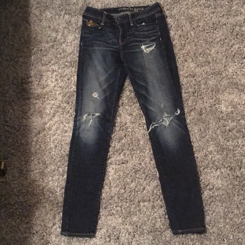 AE super stretch high rise jegging